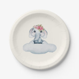 Plato De Papel Placas de papel para elefantes dulces