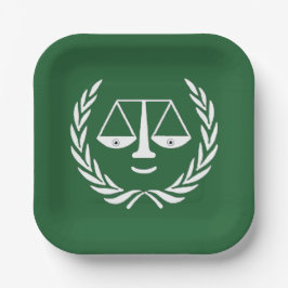 Plato De Papel Placas de papel para Fiestas de abogados