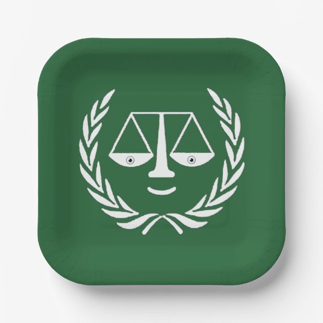 Plato De Papel Placas de papel para Fiestas de abogados (Anverso)