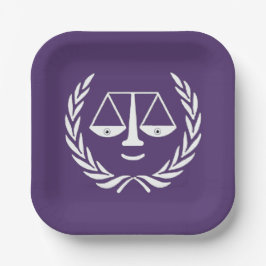 Plato De Papel Placas de papel para Fiestas de abogados