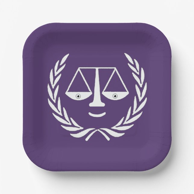 Plato De Papel Placas de papel para Fiestas de abogados (Anverso)