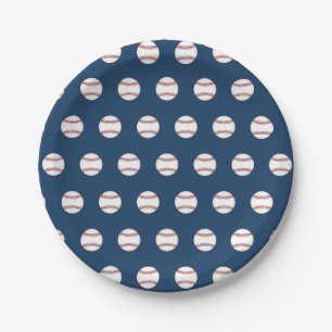 Plato De Papel Placas de papel para Fiestas de béisbol picnic BBB