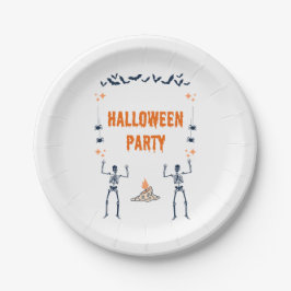 Plato De Papel Placas de papel para fiestas de Halloween