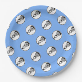 Plato De Papel Placas de papel para Fiestas deportivos Lacrosse