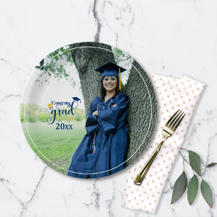 Plato De Papel Placas de papel para graduación de fotografía de f