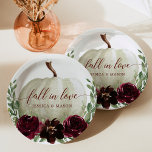Plato De Papel Placas de papel para la caída de calabaza de borgo<br><div class="desc">¡Estas placas de papel son perfectas para cualquier evento! ¡Edite fácilmente los nombres!</div>