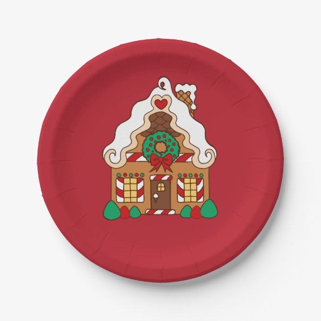 Plato De Papel Placas de papel para los Fiestas de la Casa de Gin (Anverso)