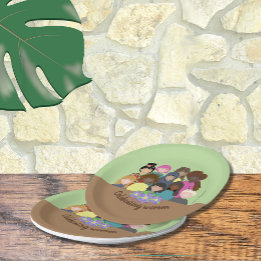 Plato De Papel Placas de papel para mujeres