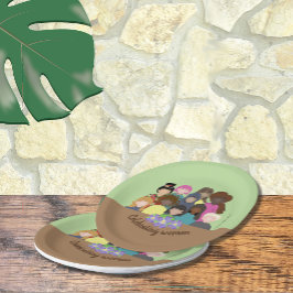 Plato De Papel Placas de papel para mujeres
