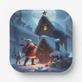 Plato De Papel Placas de papel para navidades