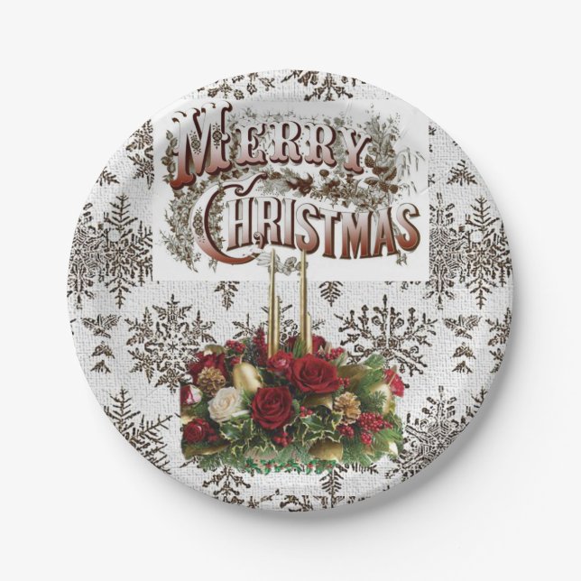 Plato De Papel Placas de papel para navidades (Anverso)