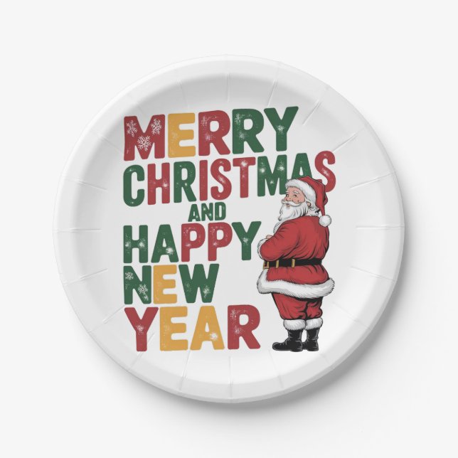 Plato De Papel Placas de papel para navidades (Anverso)