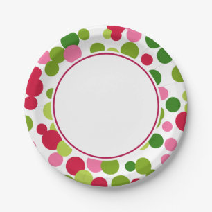 Plato De Papel Placas de papel para Navidades brillantes