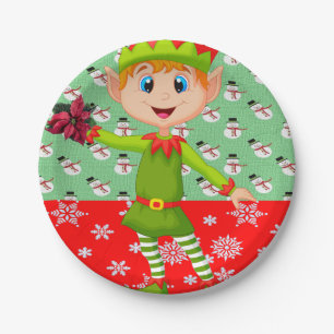 Plato De Papel Placas de papel para navidades, elf