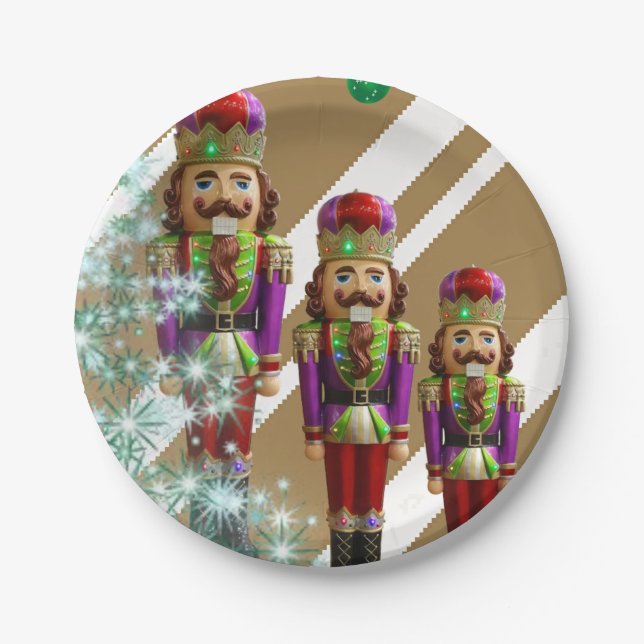 Plato De Papel Placas de papel para navidades, soldados (Anverso)