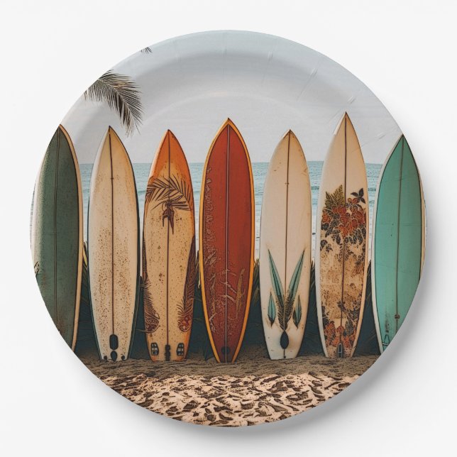 Plato De Papel Placas de papel para tablas de surf (Anverso)
