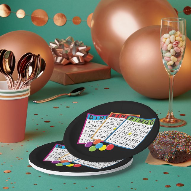 Plato De Papel Placas de papel para tarjetas de bingo (Subido por el creador)