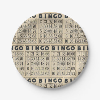 Plato De Papel Placas de papel para tarjetas de juego de bingo vi