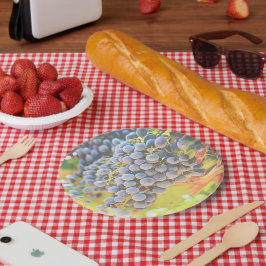 Plato De Papel Placas de papel para uvas de viña