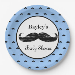 Plato De Papel Placas de papel personalizadas de Baby Shower del