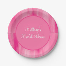 Placas de papel personalizadas de Bonito rosa