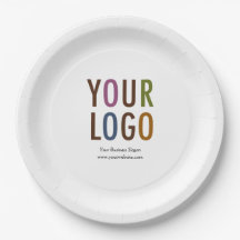 Placas de papel personalizado con texto personaliz