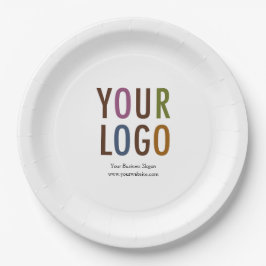 Plato De Papel Placas de papel personalizado con texto personaliz