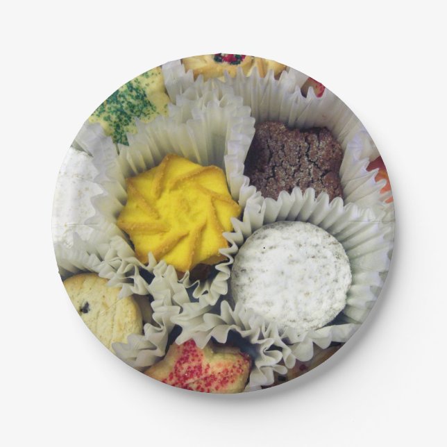 Plato De Papel Placas de papel Personalizado Cookies - 7 pulgadas (Anverso)