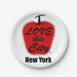 Plato De Papel Placas de papel personalizado de 7"