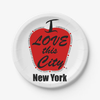 Plato De Papel Placas de papel personalizado de 7"