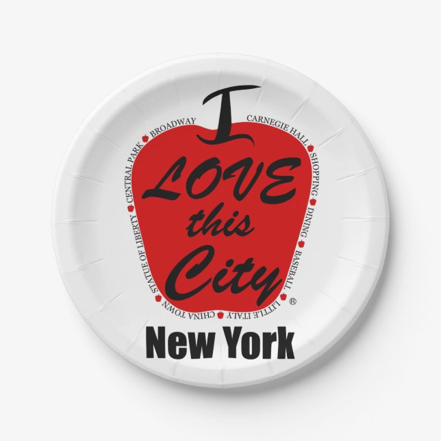 Plato De Papel Placas de papel personalizado de 7" (Anverso)