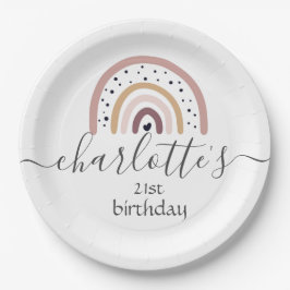 Plato De Papel Placas de papel personalizar - Salmón arcoiris