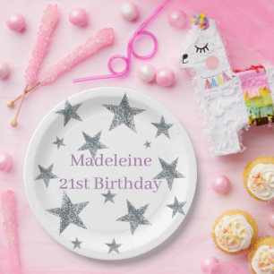 Plato De Papel Placas de papel personalizar y tazas - Estrellas d