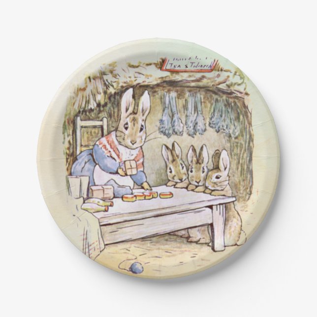 Plato De Papel Placas de papel Peter Rabbit (Anverso)