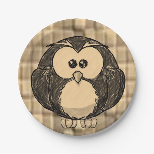 Plato De Papel Placas de papel Pingüino (Anverso)