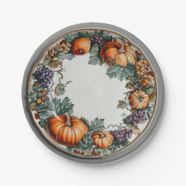 Plato De Papel Placas de papel, Placa de papel redonda de 17,78 c