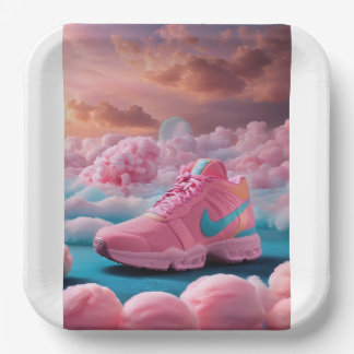 Plato De Papel Placas de papel, placas de papel cuadradas de 9"