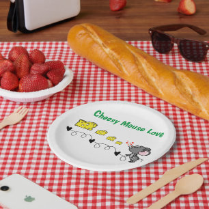 Plato De Papel Placas de papel, placas de papel de amor para el r