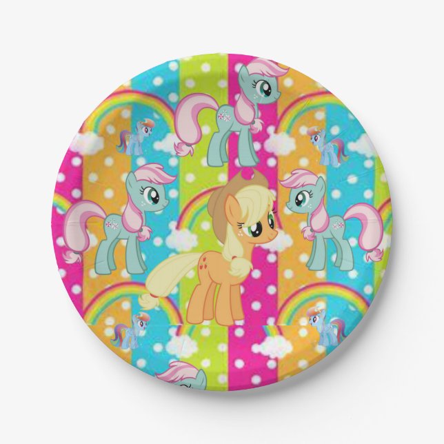 Plato De Papel Placas de papel Pony (Anverso)