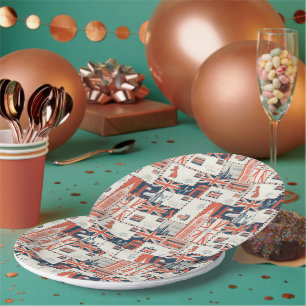 Plato De Papel Placas de papel Post de Londres