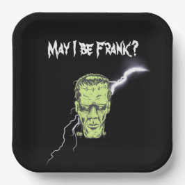 Plato De Papel Placas de papel, que yo sea Frank, Frankenstein