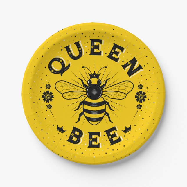 Plato De Papel Placas de papel Queen Bee (Anverso)
