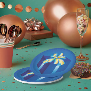 Plato De Papel Placas de papel regalo envueltas
