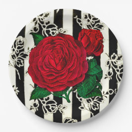 Plato De Papel Placas de papel Rosa antiguas