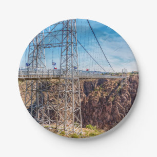 Plato De Papel Placas de papel Royal Gorge Bridge Side View