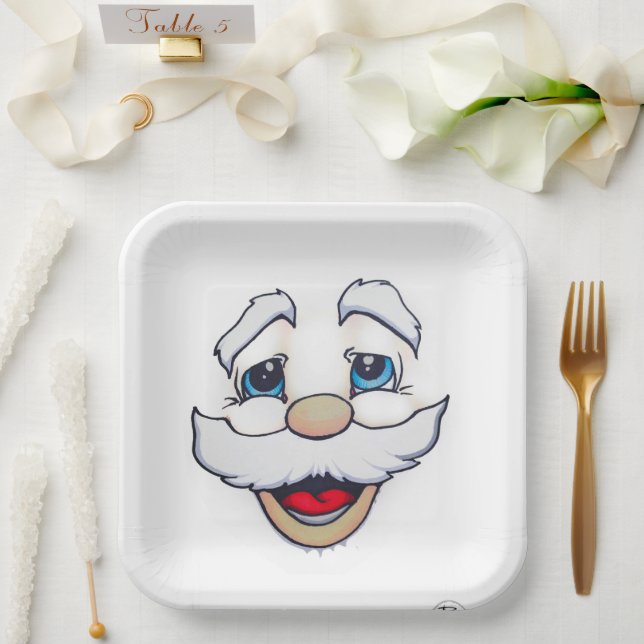 Plato De Papel Placas de papel Santa Face (Boda)