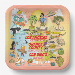 Plato De Papel Placas de papel SoCal definitivas
