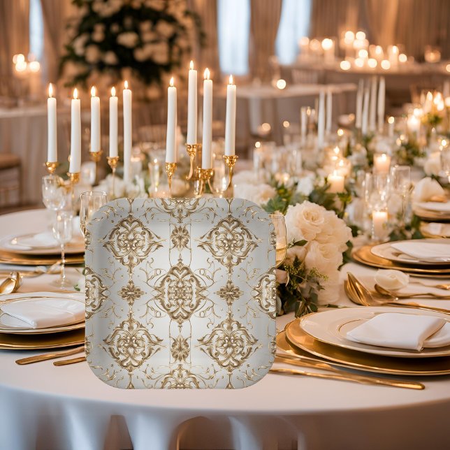 Plato De Papel Placas de papel sofisticadas (Subido por el creador)