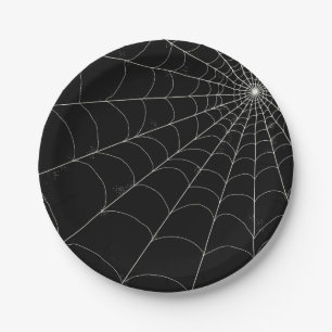 Plato De Papel Placas de papel - Spiderweb + Colores de encargo
