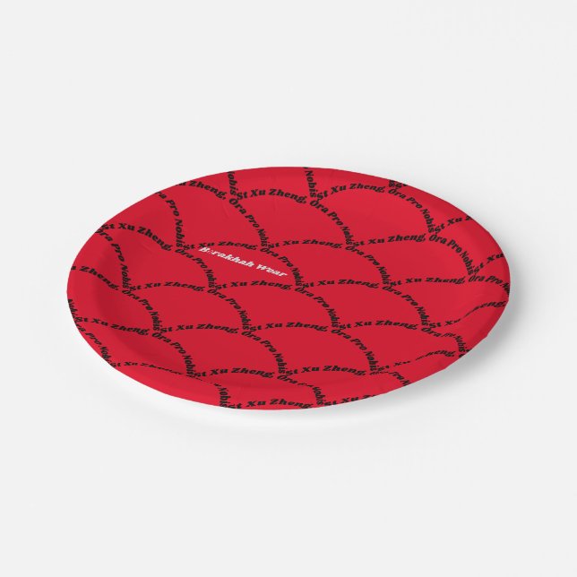 Plato De Papel Placas de papel St Xu Zheng (Angular)